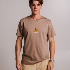 Lion T-shirt - Milky Brown