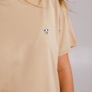 Panda Heavy T-shirt - Light Brown