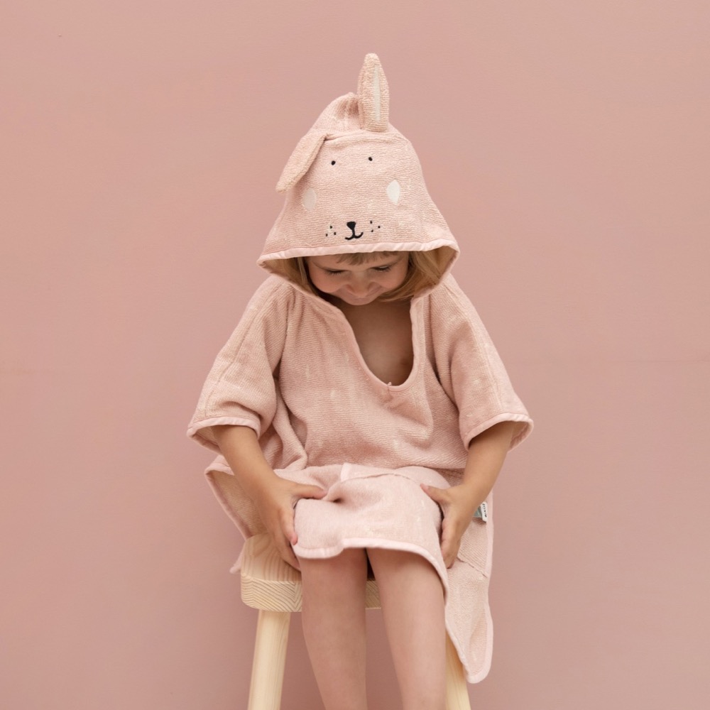 Hooded Bathing Poncho for Kids - Mrs. Rabbit - Image 4