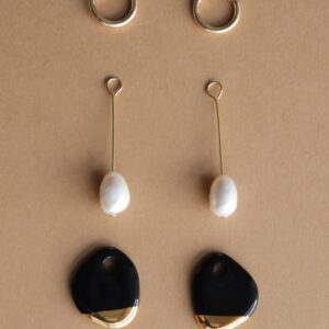 Arp Pearl And Porcelain Earrings - White