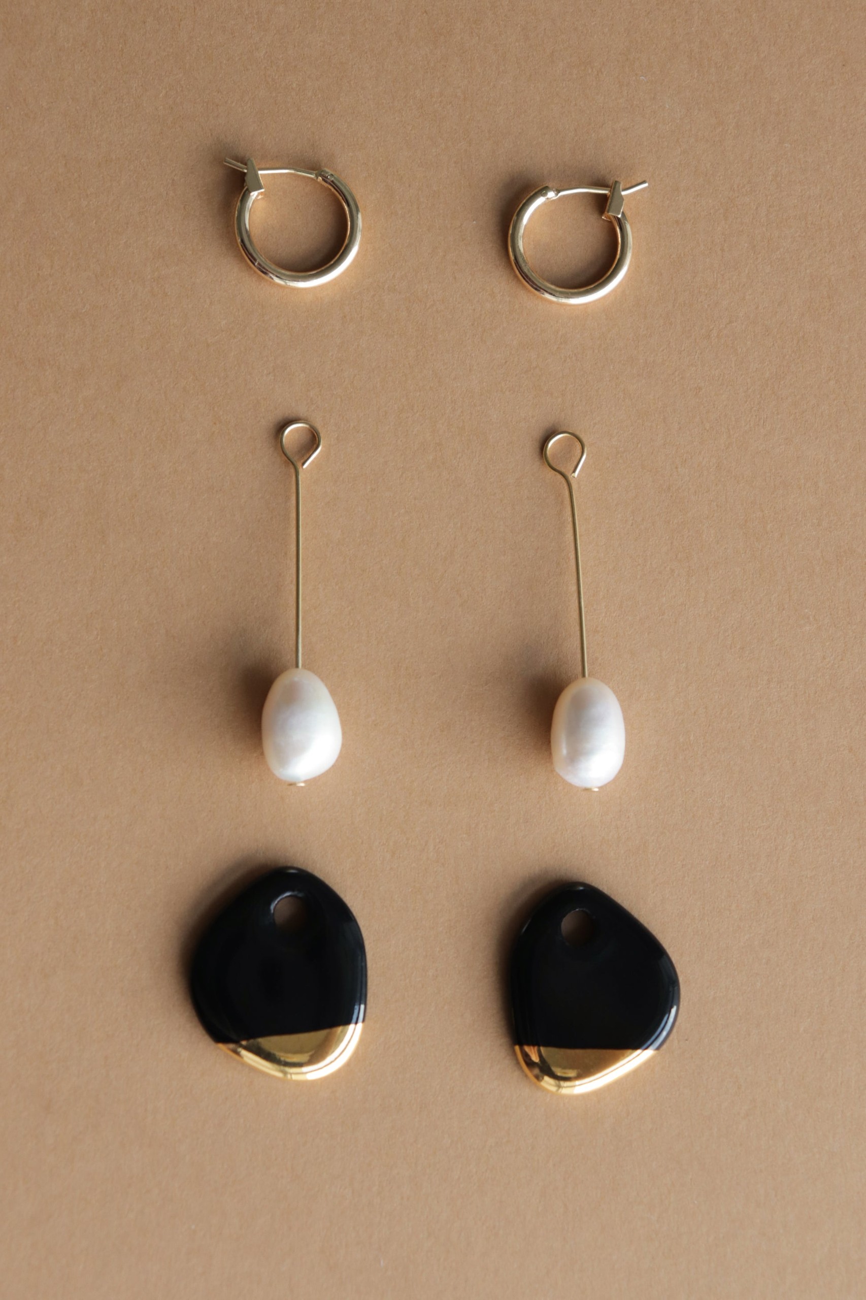 Arp Pearl And Porcelain Earrings - Dark Green - Image 3