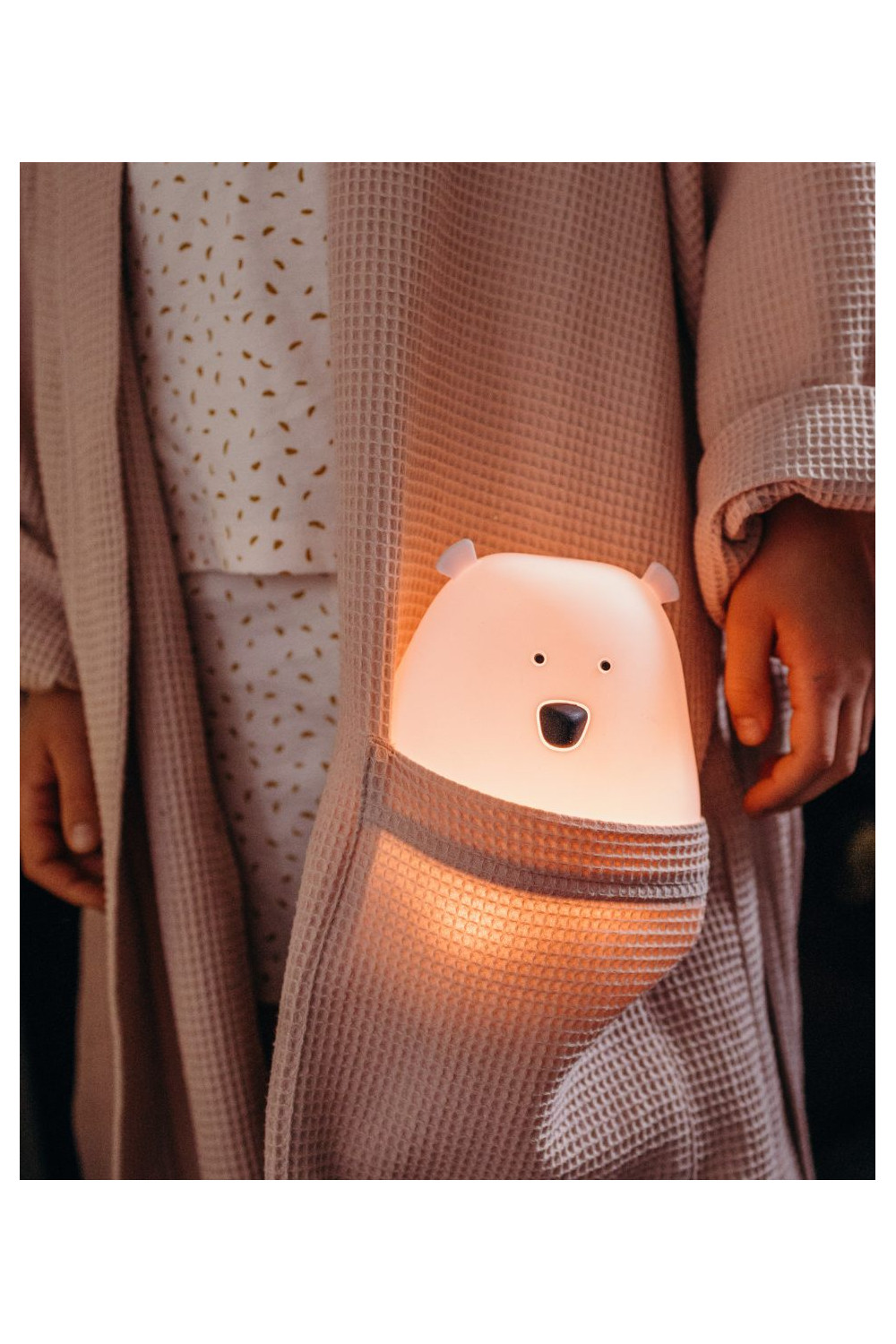 Big Bear Silicone Lamp with Remote - Pink - Image 3