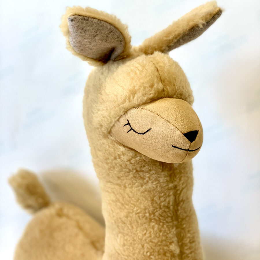 Soft Toy-Pillow Alpaca - Rusty Brown - Image 4