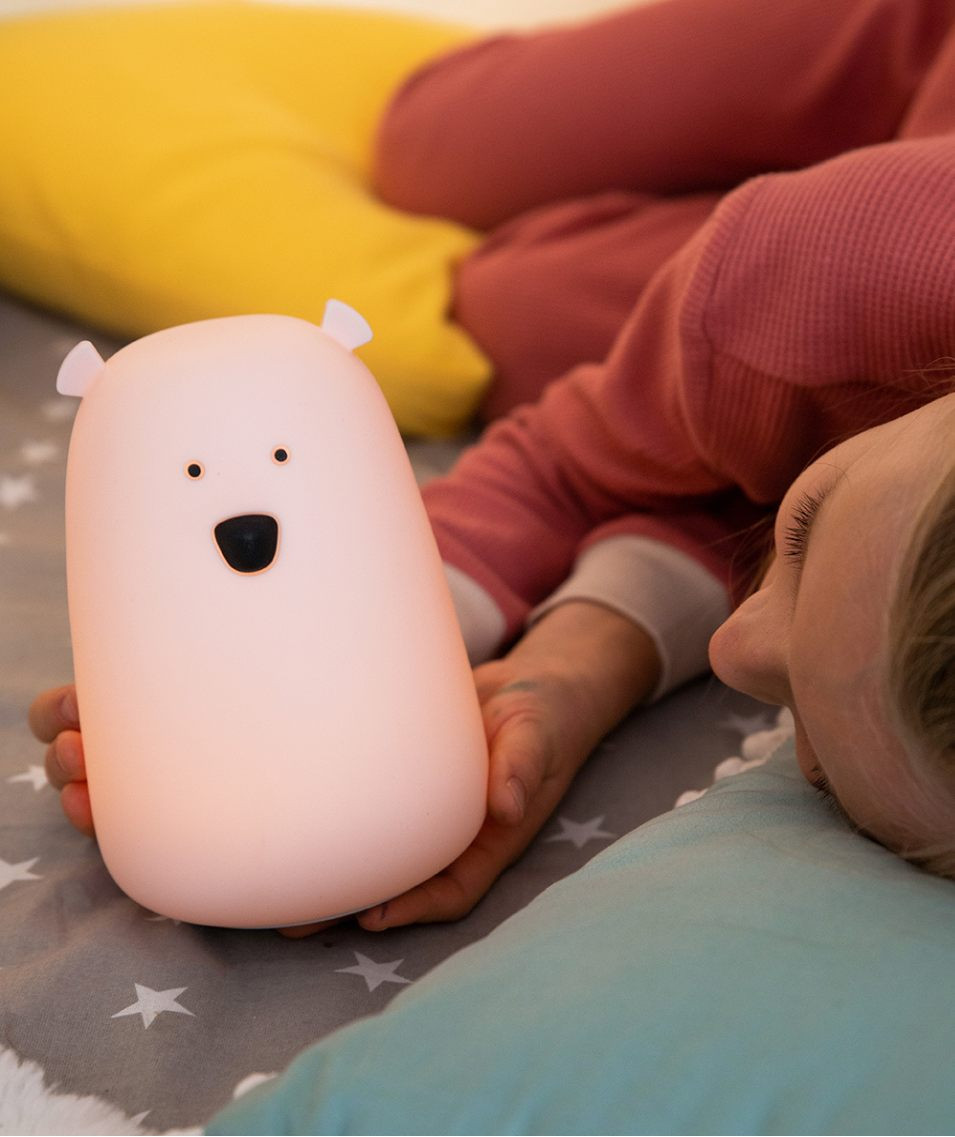 Big Bear Silicone Lamp with Remote - Pink - Image 6
