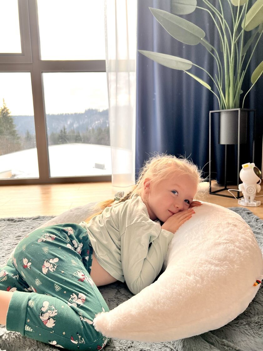 Handcrafted Giant Moon Pillow for Babies & Toddlers - Image 6