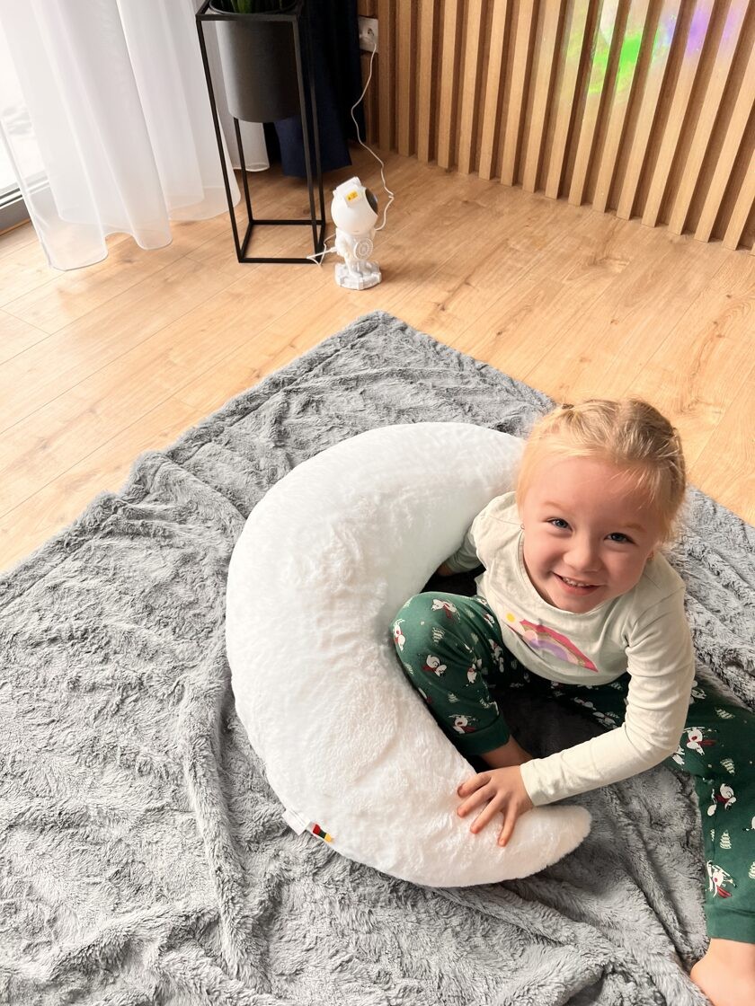 Handcrafted Giant Moon Pillow for Babies & Toddlers - Image 7