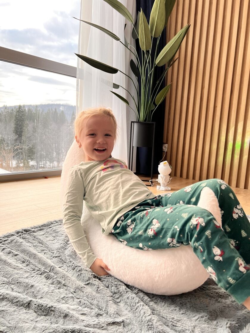 Handcrafted Giant Moon Pillow for Babies & Toddlers - Image 3